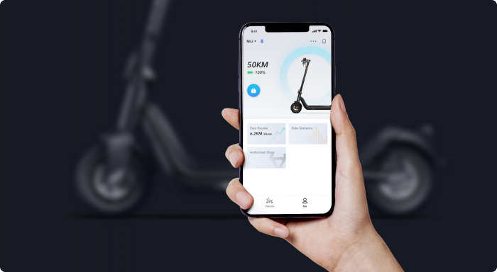 Der Roller wird über eine App gestartet. (Bild: Niu)